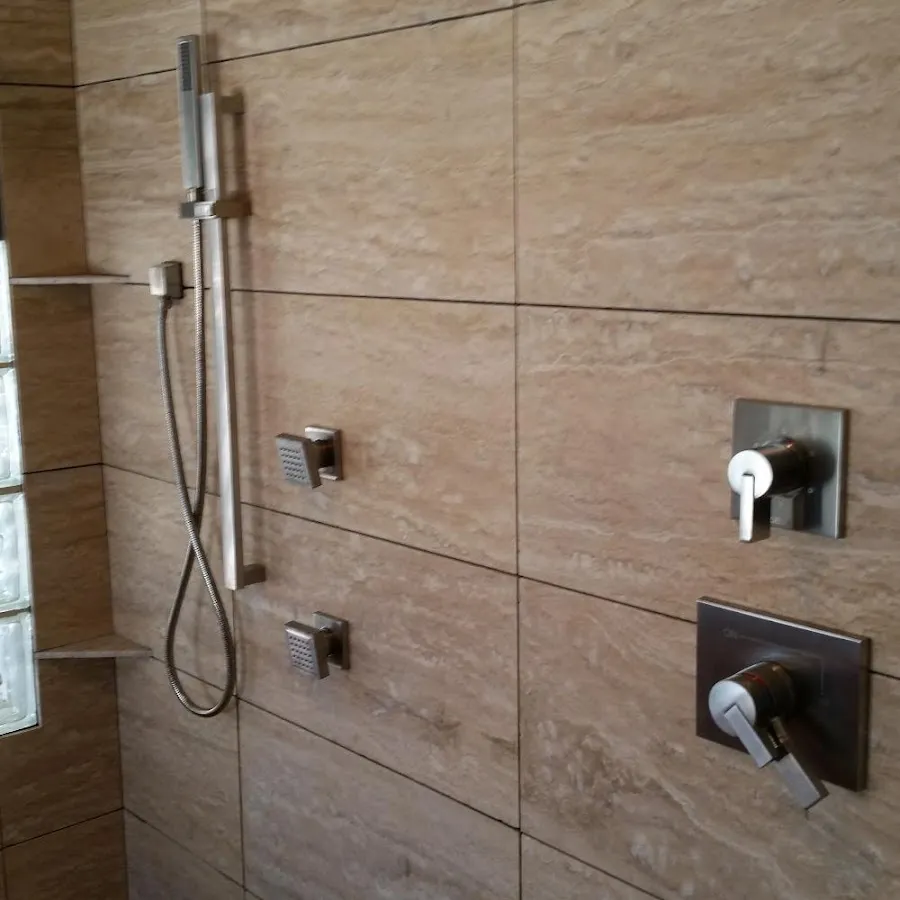 Shower fixture installation for Water Heater Replacement in Upper
